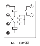 DD-11/50接地繼電器內部接線圖