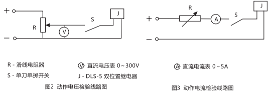 DLS-5/2雙位置繼電器檢驗與調試線路圖